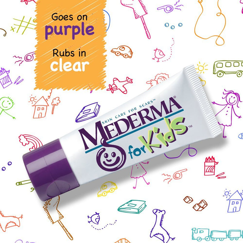 [Australia] - Mederma Kids Skin Care - Reduces the Appearance of Scars, 1 Pediatrician Recommended Product for Kids' Scars, Goes on Purple, Rubs in Clear, Kid-Friendly Scent, 0.7 Oz (Package May Vary) 