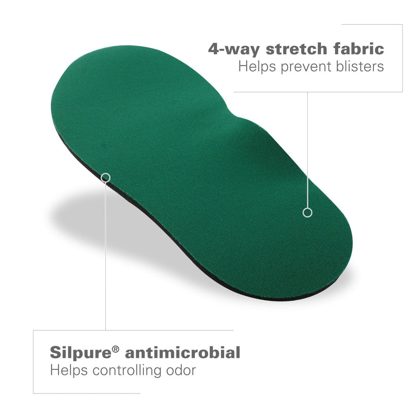 [Australia] - Spenco RX Arch Cushion Full Length Comfort Support Shoe Insoles, Women's 7-8.5/Men's 6-7.5 Green 