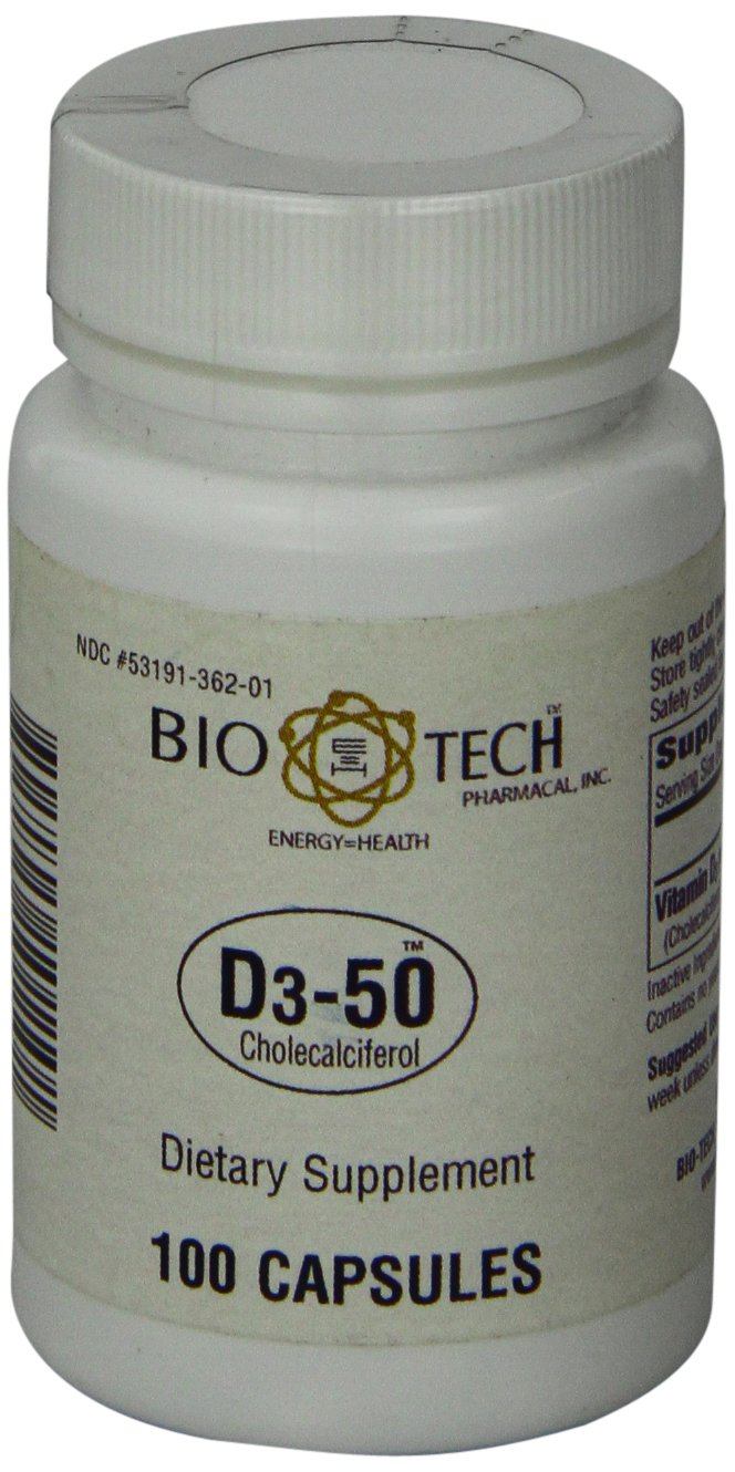 [Australia] - Bio-Tech Pharmacal - D3-50 - 100 Count Standard Packaging 
