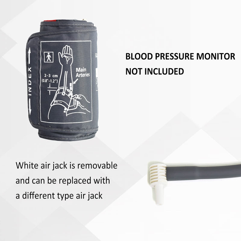[Australia] - Extra Large Blood Pressure Cuff, ELERA 9”-20.5” Inches (22-52CM) Replacement Extra Large Cuff Applicable for Big Arm, Cuff Only BP Machine Not Included X-Large (Pack of 1) 