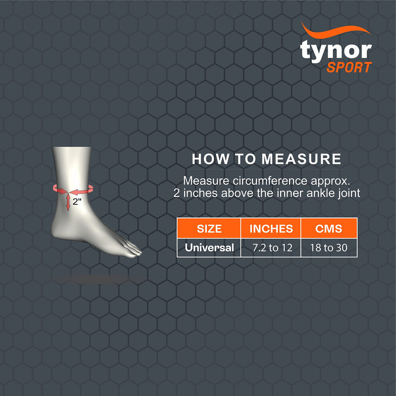 [Australia] - TYNOR Ankle Support ( Ankle Support, Neoprene, Brace Support for Men & Women, Leg Pain Relief Product, Perfect Supporter Band) - Black | Universal | 1 Unit PREMIUM - ORANGE 