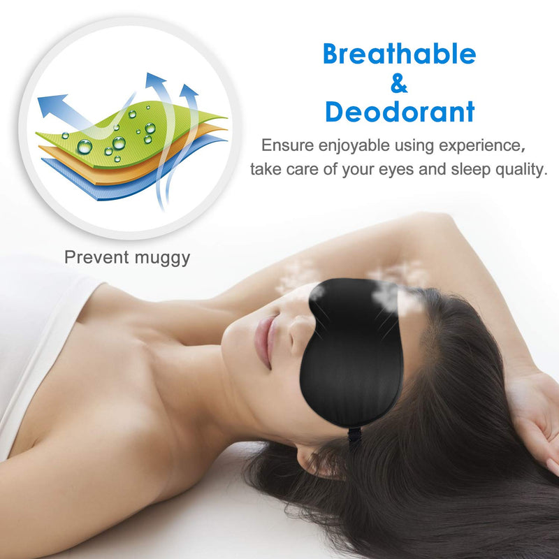 [Australia] - JEFlex Natural Silk Sleep Mask Blindfold, Super-Smooth Eye Mask 