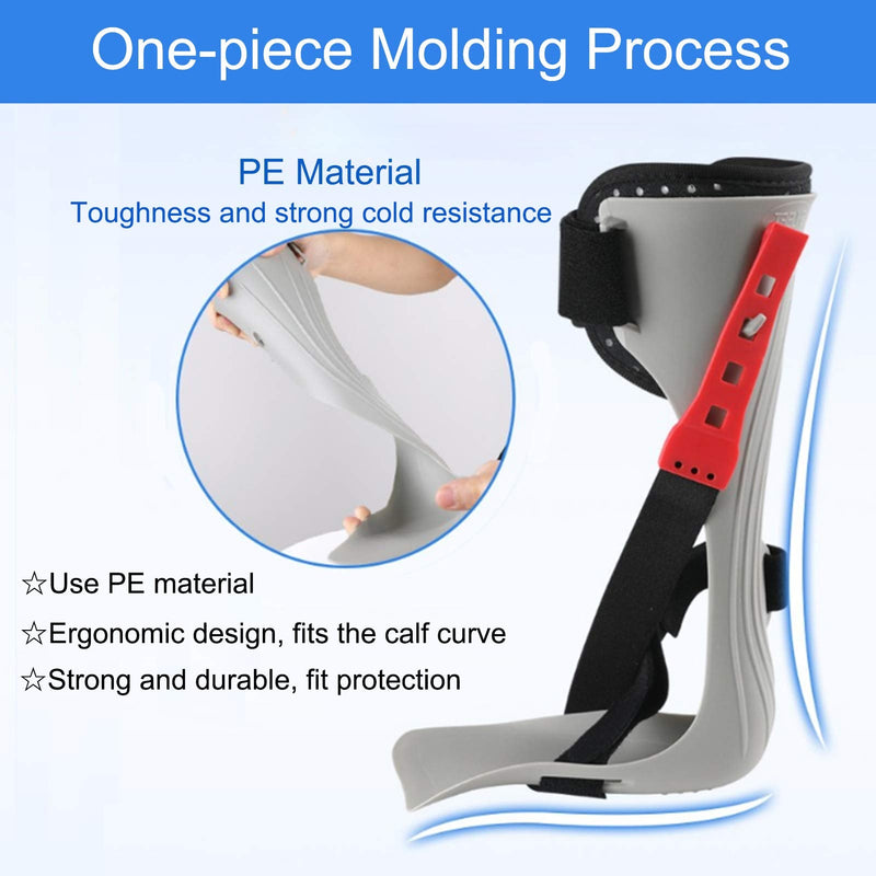 [Australia] - Ankle Foot Orthosis Support AFO Brace Foot Drop Orthosis Stroke Hemiplegia Rehabilitation Equipment Foot Varus Correction Shoes Foot Fracture Fixed Foot Support(Right/L) Right Large 
