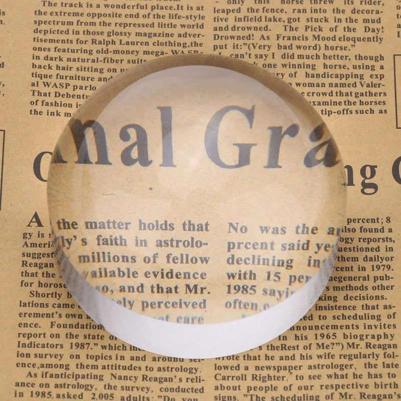 [Australia] - Paperweight Magnifier Loupe Magnifiers Acrylic Dome Magnifier Cabochons 40X Reading Magnifying Glass Jewelry Loupe Watch Repair Round Glass Magnifiers for Seniors,Science,Reading,Inspection,Coins 