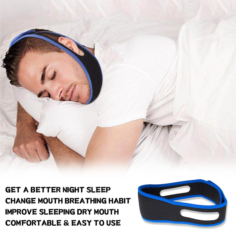 [Australia] - Anti Snoring Devices, 2PCS Anti Snore Chin Strap Comfortable Snoring Aids for Men Women Natural Solution Snore Stopper Most Effective Anti Devices Sleep Aid Reducing Aids for Snoner Man Women 