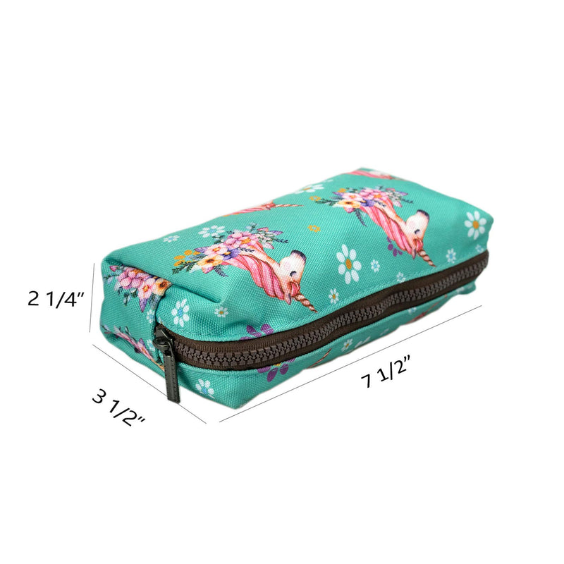 [Australia] - LParkin Cute Unicorn Large Capacity Canvas Pencil Case Gadget Pen Bag Pouch Stationary Case Makeup Cosmetic Bag Kawaii Box (Unicorn) 