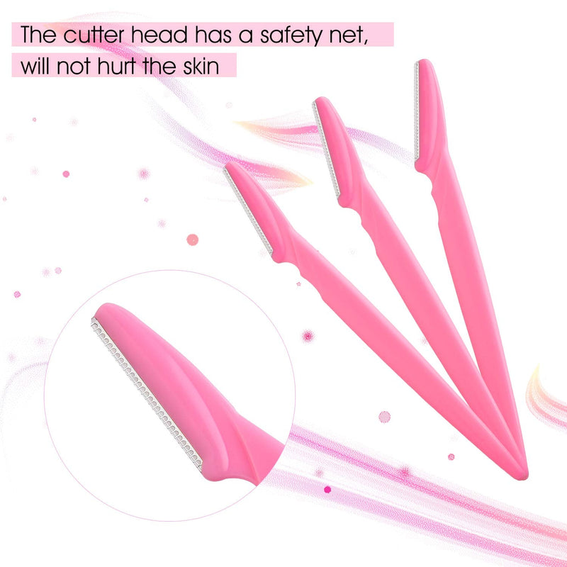 [Australia] - FEPITO 20Pieces Eyebrow Razor Face Razor Shaper for Precisely Triming and Shaping Facial Hair Women's Trimmer Shaving Grooming Kit 20 Count (Pack of 1) 