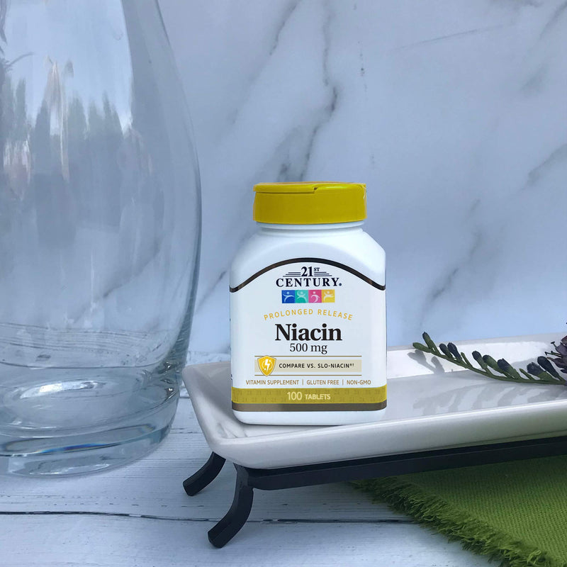 [Australia] - 21st Century Niacin 500 mg Prolonged Release Tablets, 100 Count (27474) 