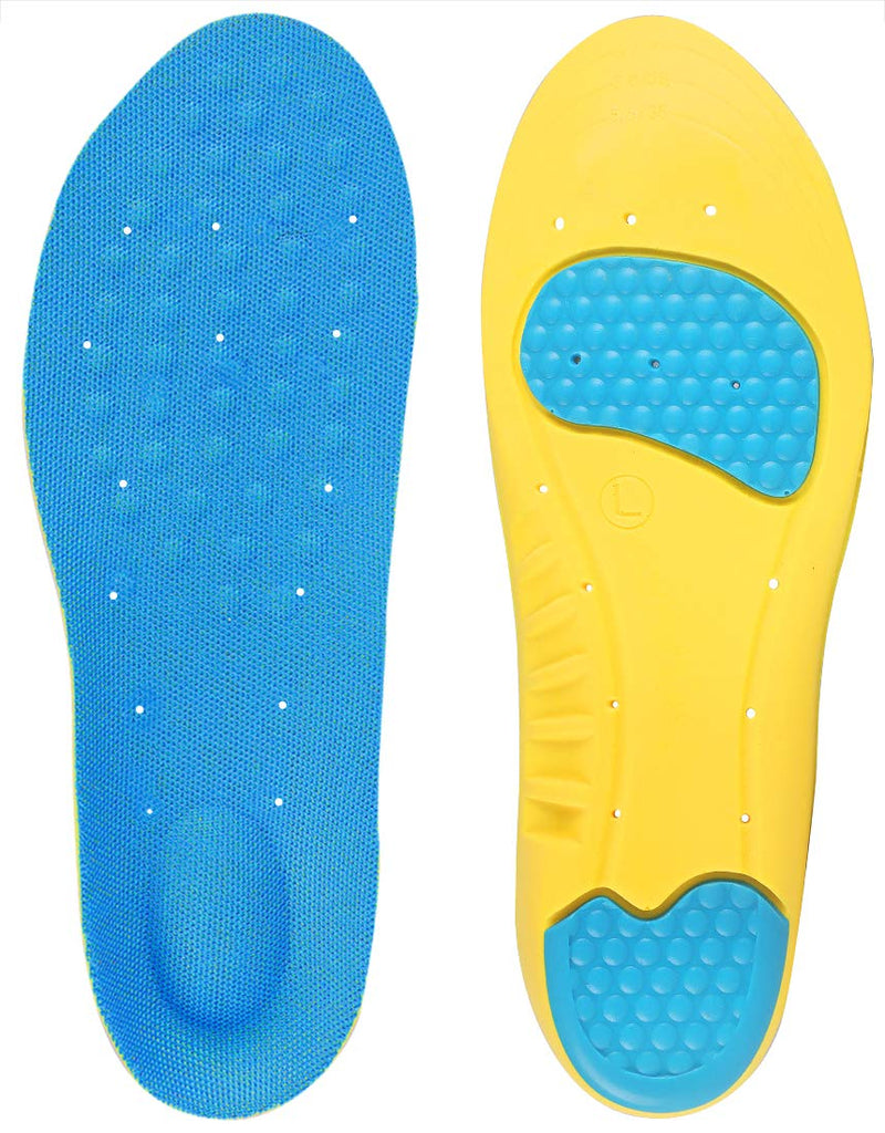 [Australia] - Insoles Memory Foam Insoles Shoes Inserts for Men and Women, Kids, Providing Arch Support, Cushion and Shock Absorption, Relieve Foot Pain (S) S (Women 5-6/ Kids 2-5) 