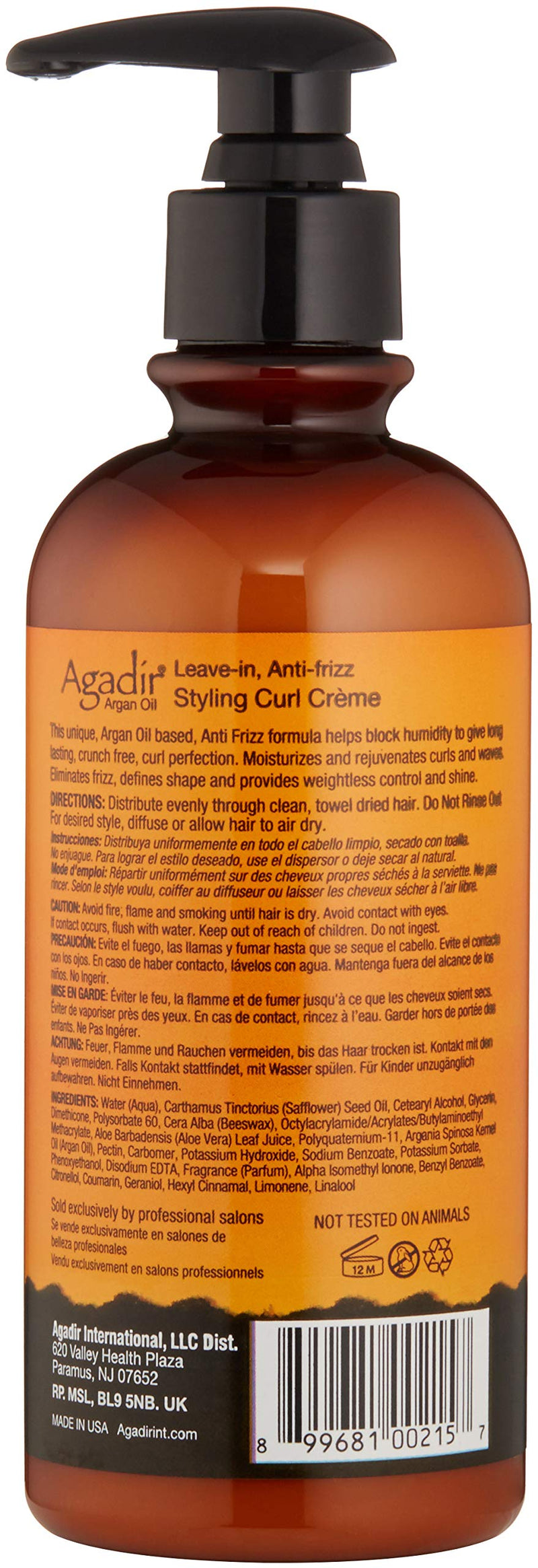 [Australia] - Agadir Argan Oil Leave in Styling Curl Cr√®me 295.7 ml 