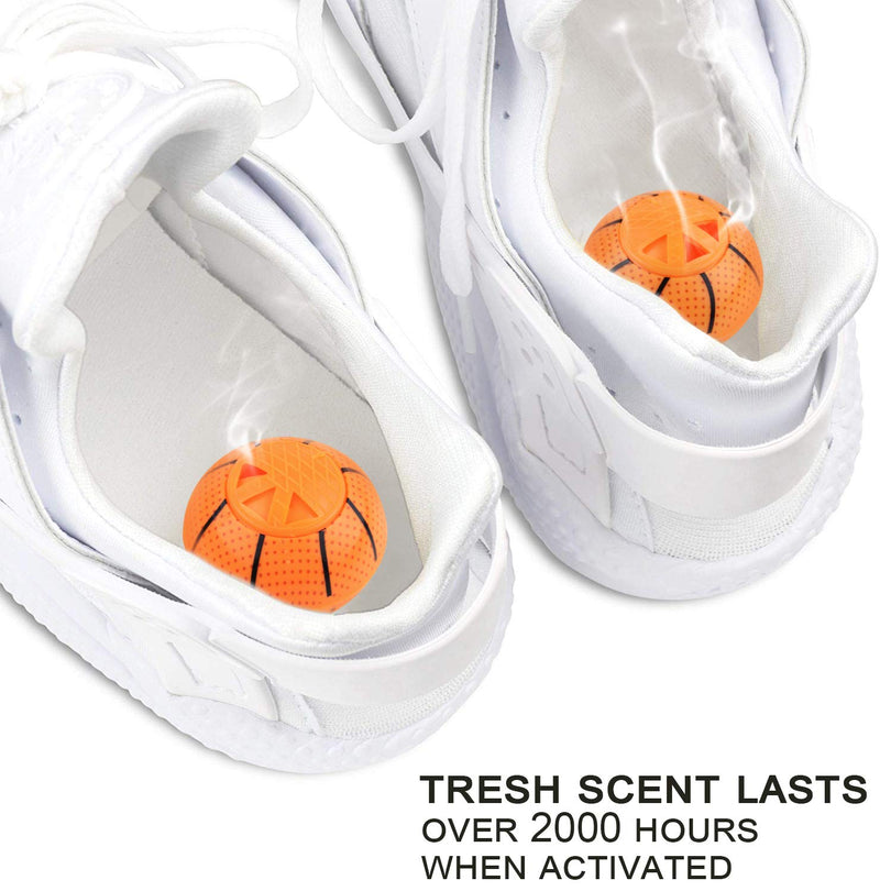 [Australia] - MAXIMILIAN Shoe Deodorizer Balls 6 Pack - Odor Eliminator, Freshener for Sneakers, Gym Bags, Lockers and Drawers Yellow 