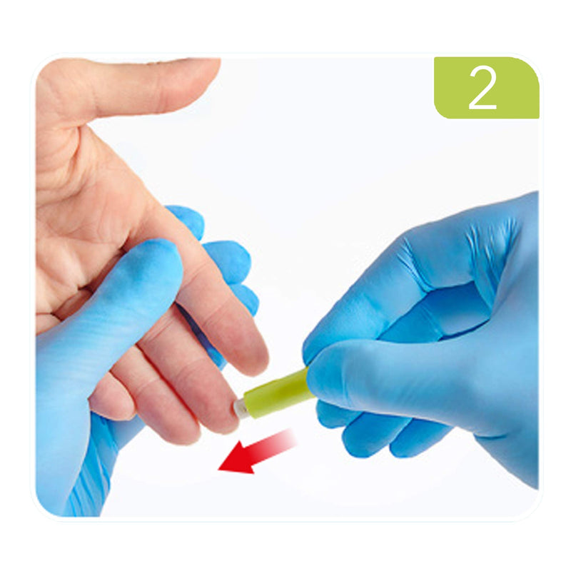 [Australia] - MediVena ONE-Care Safety Lancets, Contact-Activated, 23G x 2.2mm, 100/bx, Sterile, Single-Use, Preloaded, Gentle for Comfortable Testing 