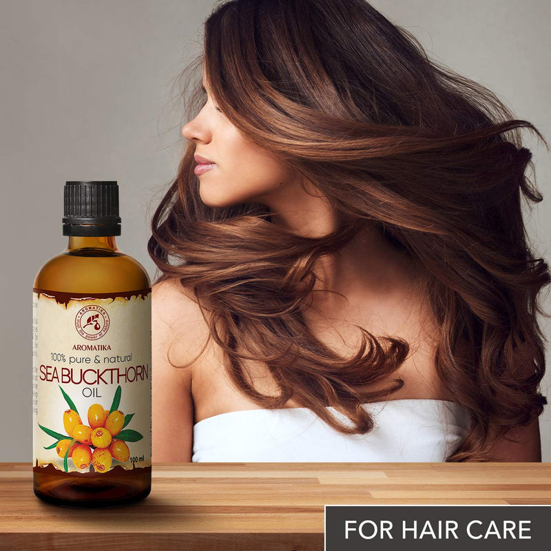 [Australia] - Sea Buckthorn Fruit Oil 200ml - Cold Pressed - Unrefined - 100% Pure & Natural - Hippophae Rhamnoides Oil - Best for Hair - Body - Face - Beauty - Relaxation - Massage 