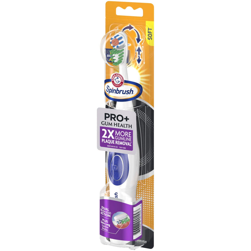 [Australia] - Arm & Hammer Spinbrush PRO+ Gum Health Powered Toothbrush, Pack of 1 - Packaging May Vary 