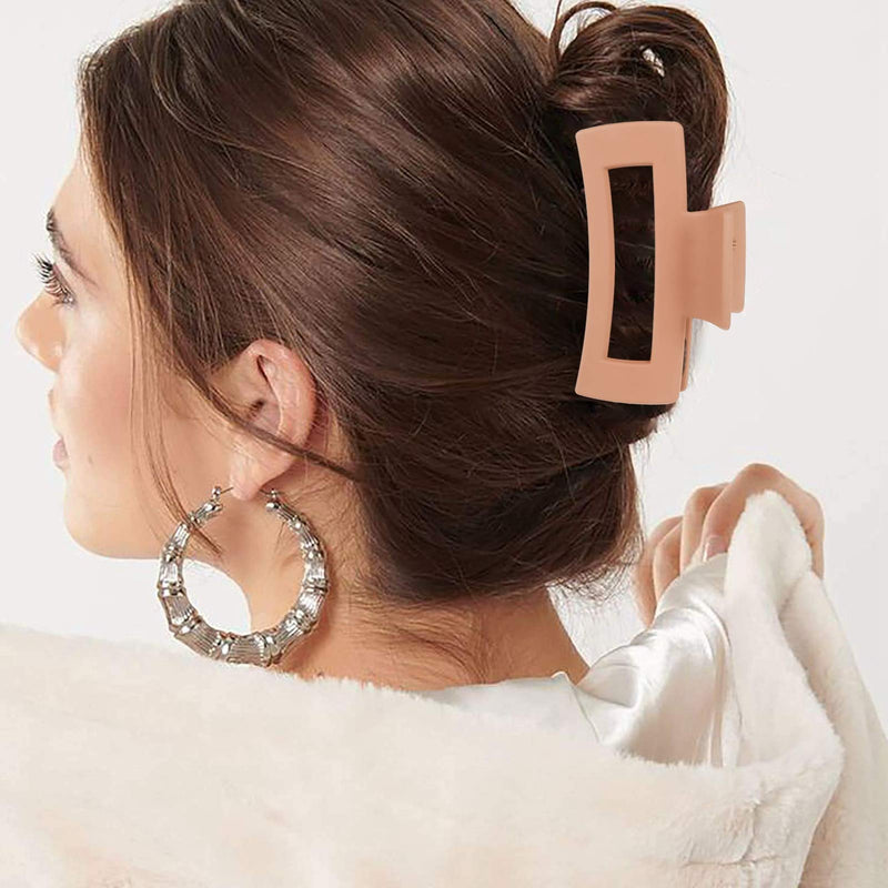 [Australia] - FANTESI 6 Pcs Big Claw Clips, Large Non slip Hair Clip Matte Jaw Clips for Women and Girls 