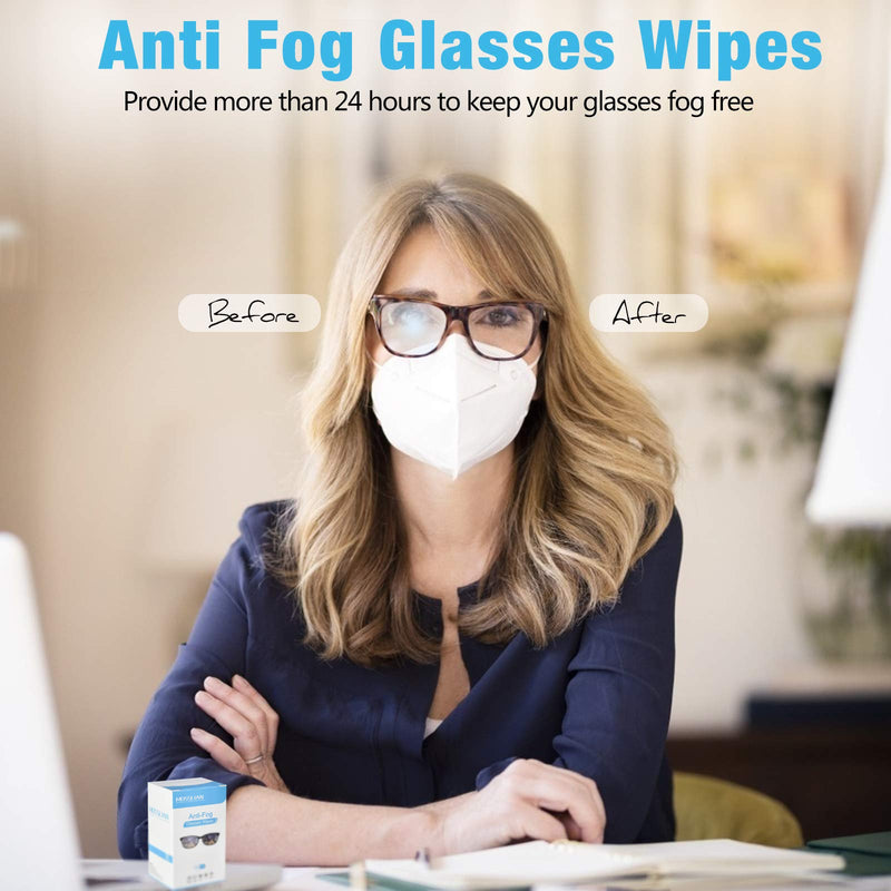 [Australia] - Anti Fog Glasses Wipes MOSSLIAN Lens Cleaning Wipes for Glasses, Smartphone, iPhone, Screens and Other Delicate Surfaces, Pack of 50 50 Count (Pack of 1) 