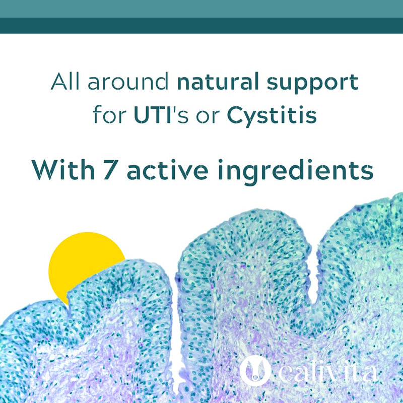 [Australia] - URX - UTI Treatment - D Mannose & Cranberry Cystitis Supplement Tablets - Instant Relief Against Urinary Tract Infections, Bladder Solution for Women and Men - With Vitamin C & Herbs - 60 Tablets By CaliVita 