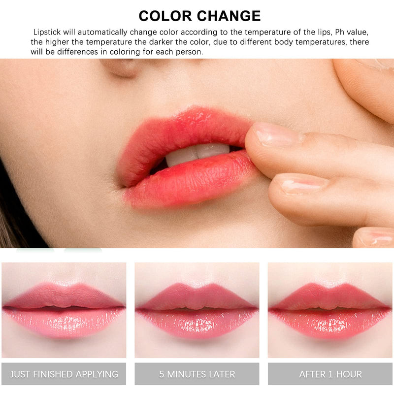 [Australia] - Ownest 3 Pcs Aloe Vera Lipstick, Magic Temperature Color Change Lipstick Lip Blam Moisturizing Long Lasting Lip Makeup A-Green 