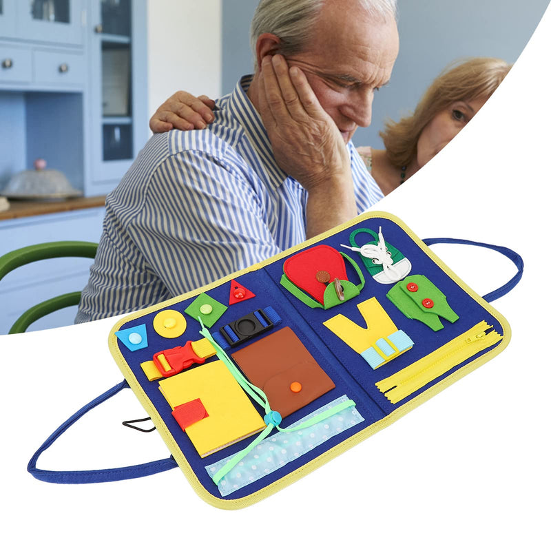 [Australia] - Dementia Fidget Blanket Dementia Sensory Toy Pressure Anxiety Relief Sensory Blanket Dementia Products for Elderly Seniors Alzheimer Patient 