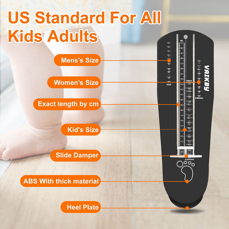 [Australia] - Vaikby Foot Measurement Device, Shoe Sizer Measuring Devices Ruler Sizer for Kids Adults, Buy Kids Shoes Online Simply with a Foot Measuring Device 