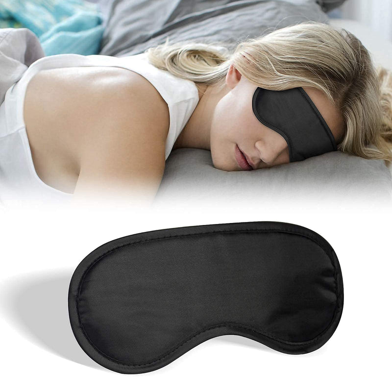 [Australia] - ITME 6 Pack Sleep Eye Mask Shade Cover, Sleeping Blindfold for Men & Women, Suitable for Lunch Break/Travel/on The Plane/Hotel/Camping Usage ( Black ) 06-pack 