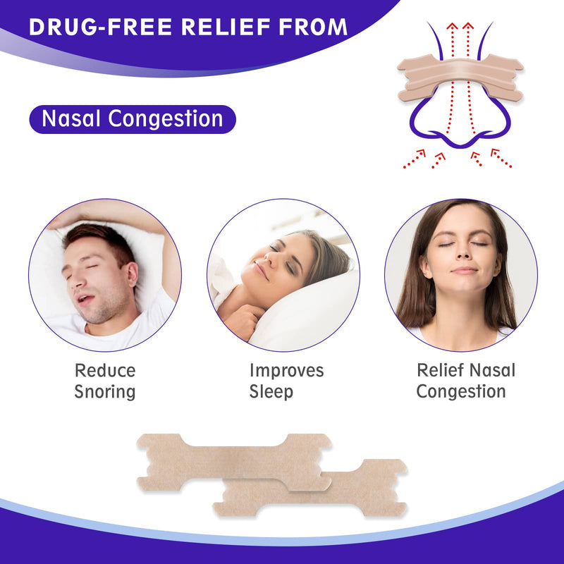 [Australia] - Nasal Strips, Breathe Nose Strips to Reduce Snoring and Relieve Nose Congestion, Drug-Free, Works Instantly to Improve Sleep, Relieve Nasal Congestion Due to Colds & Allergy, 11.5*2.5*15.3 cm(120Pcs) 