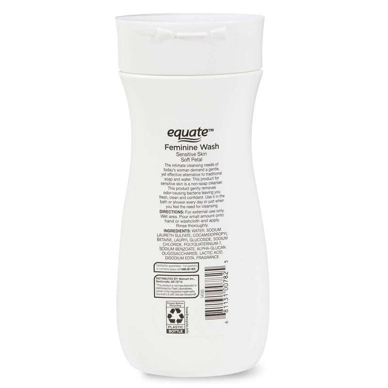 [Australia] - Equate - Feminine Wash, Sensitive Skin, Soft Petal, 9 oz (Compare to Summer's Eve) 