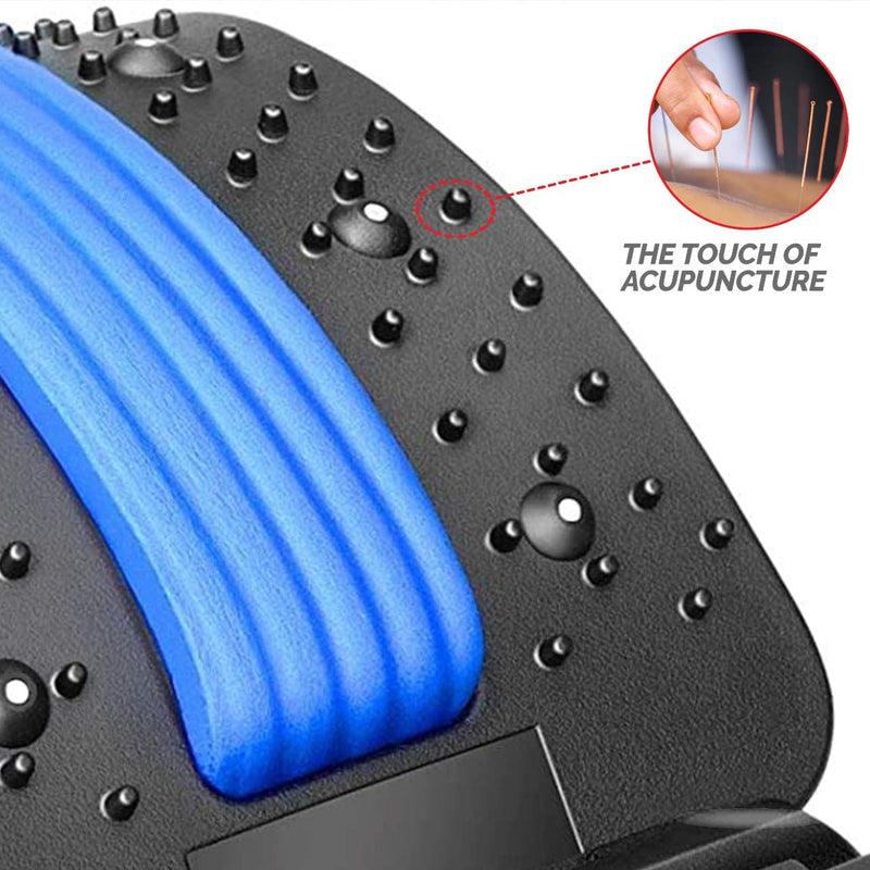 [Australia] - Back Stretching Device and Multi-Level Lumbar Support Stretcher Spinal Back Stretcher for Lower and Upper Muscle Pain Relief Deck for Herniated Disc Promotes Spine Decompression 