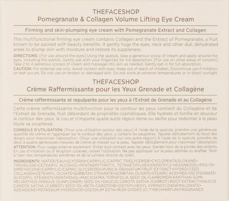 [Australia] - THE FACE SHOP Pomegranate & Collagen Volume Lifting Eye Cream 