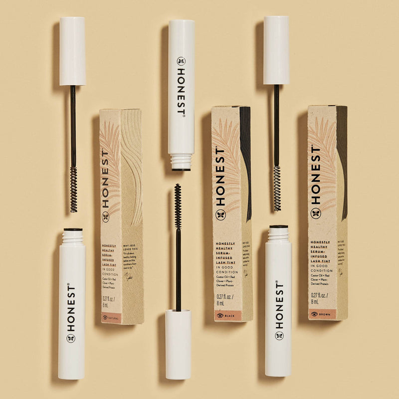 [Australia] - Honest Beauty Healthy Serum-Infused Lash Tint Brown, with Castor Oil, Paraben & Silicone Free, 0.27 Fl Oz 