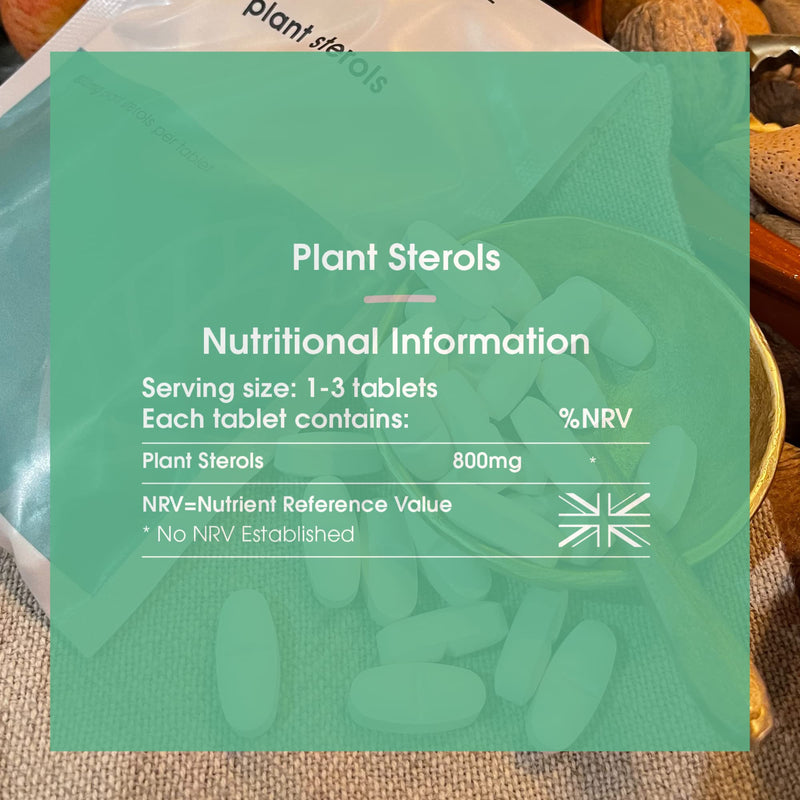 [Australia] - INNOPURE Plant Sterols 800mg 180 Tablets, Cholesterol Lowering Supplement, Proven Supplement to Lower Cholesterol Levels - Made in The UK (1 Pack of 180 Tablets) 90 Count (Pack of 2) 