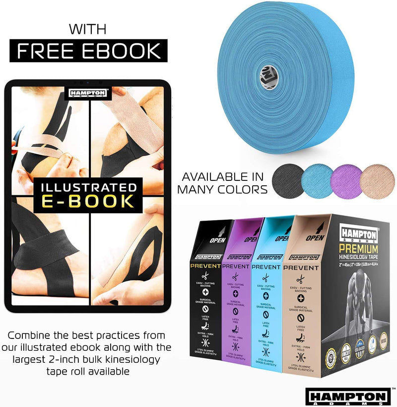 [Australia] - (135 Feet) Bulk Kinesiology Tape Waterproof Roll Sports Therapy Support for Knee, Muscle, Wrist, Shoulder, Back/Original Uncut Premium Therapeutic Elastic & Hypoallergenic Cotton - (Beige) 
