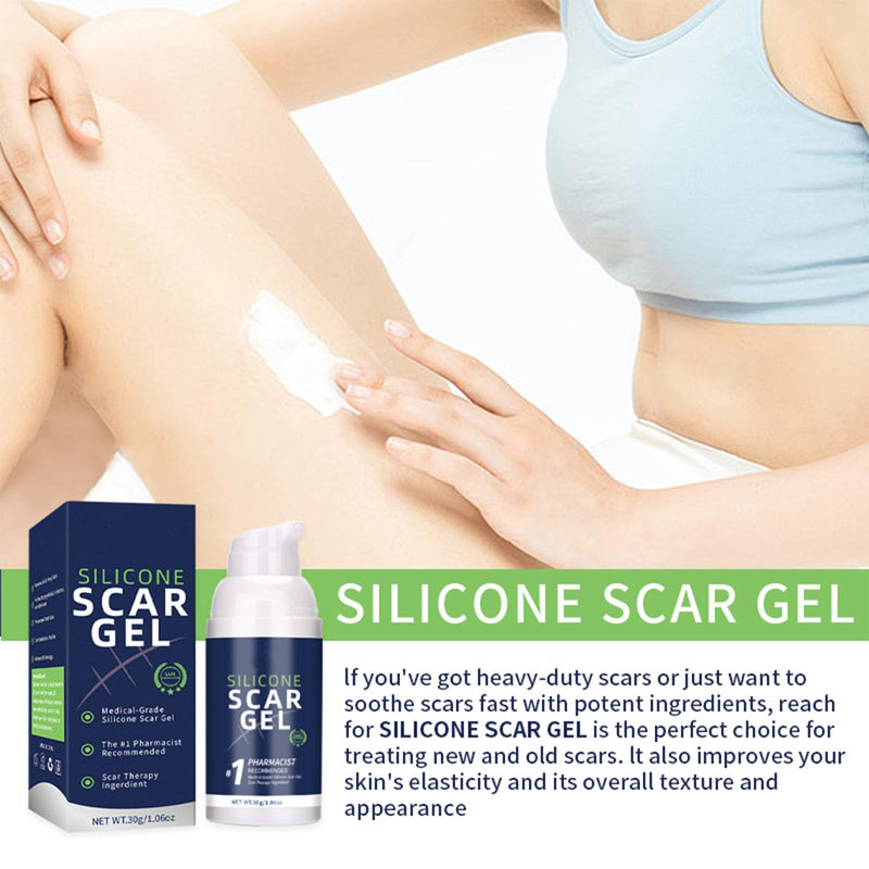 [Australia] - Silicone Scar Gel - Scar Gel Cream - Scar Treat Gel - Scar Removal Cream for C-Section, Stretch Marks, Acne, Surgery, Effective for Both Old and New Scars 