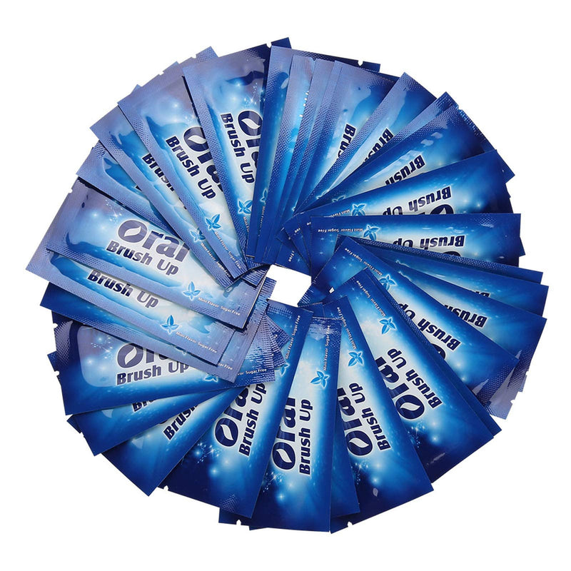 [Australia] - 50Pcs Teeth Wipe Cloth Mint Flavor Freshen Mouth Breath Tooth Cleaning Cloth Oral Tooth Deep Cleaning Wipes 