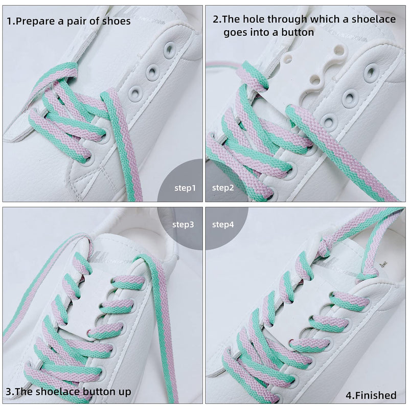 [Australia] - willikiva 2Pcs Magnetic Shoelaces Lacing Solution, No Tie Easy Long-Lasting Shoelace Magnets Black 