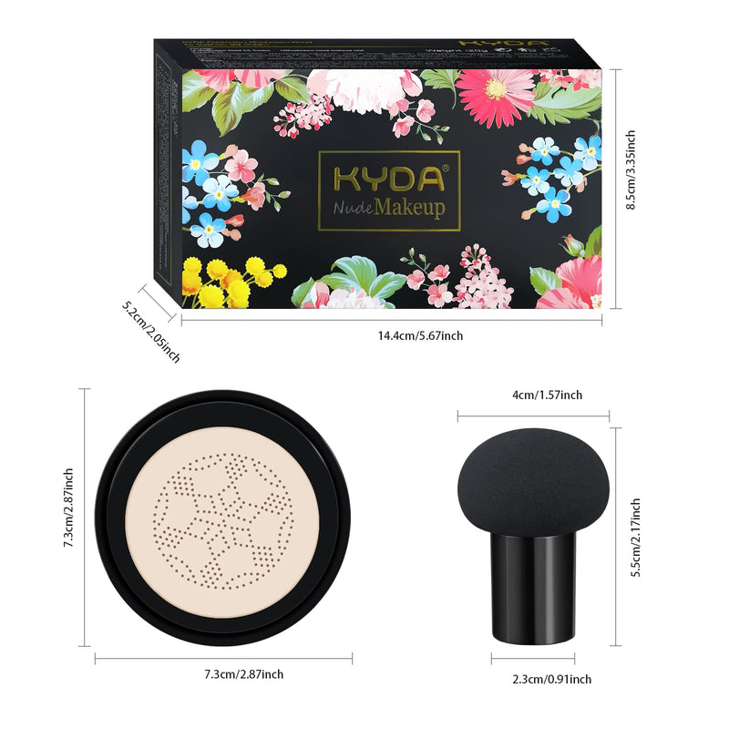 [Australia] - Ownest Mushroom Head Air Cushion BB Cream, Concealer Lasting Nude Makeup Moisturizing Brightening Pigment CC Liquid Foundation, Even Skin Tone Makeup Base BB Cream(Ivory) A-#01 Ivory 