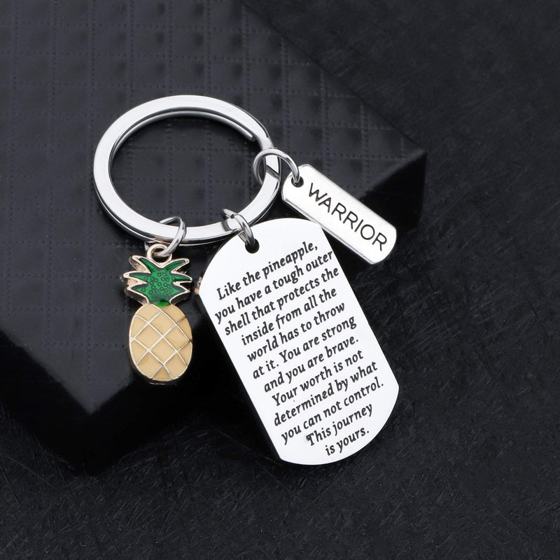 [Australia] - WSNANG IVF Pineapple Gift This IVF Journey is Yours Keychain IVF Infertility Warrior Jewelry IVF Encouragement Gift for Infertility Mom IVF DT 