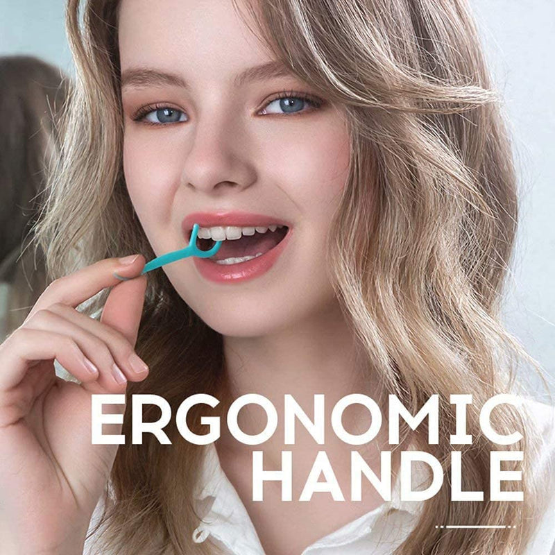 [Australia] - Floss Sticks Dental,100Pcs Mint Floss Picks for Teeth Cleaning 