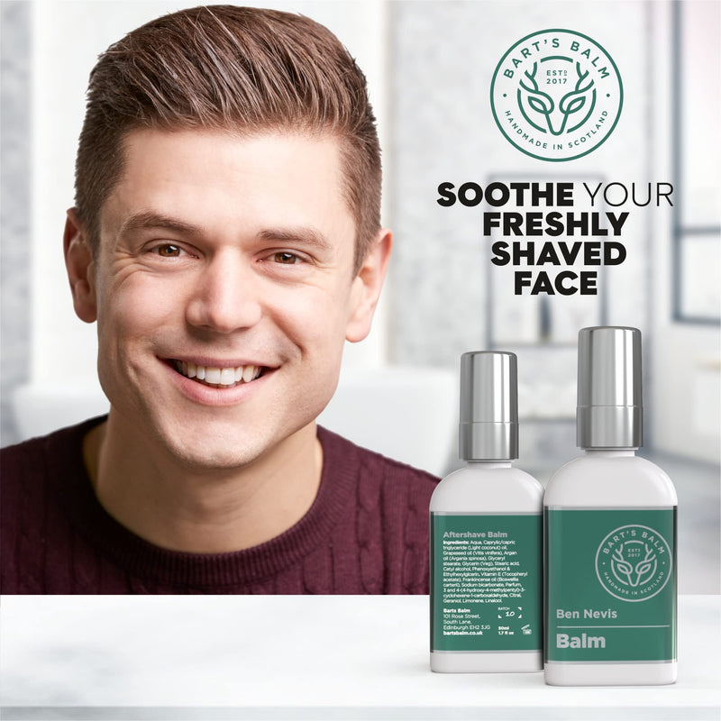 [Australia] - Bart's Balm Aftershave Balm For Men Handmade- Argan Oil - Amber 50ml - Sensitive After Shaving Skin Care Amber and Moroccan Jasmine 50 ml (Pack of 1) 