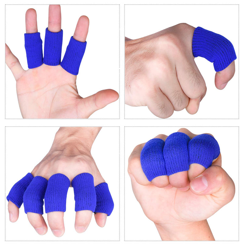 [Australia] - Ancefine Finger SleevesThumb Braces Support Elastic Compression Protector Braces for Relieving Pain Calluses Arthritis Knuckle,20-Pieces Black 