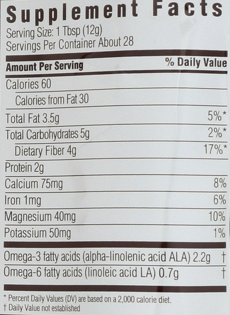 [Australia] - Spectrum Essentials Organic Chia Seed, Omega-3 & Fiber, 12 Oz Whole Chia 12 Ounce (Pack of 1) 