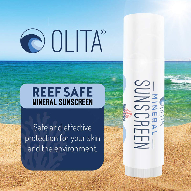 [Australia] - Olita: Mineral SunStick - SPF 30 Mineral Sunscreen - .6 oz - No Fragrance - Reef Safe - Broad Spectrum, Chemical Free - All-Natural, Organic, Zinc Sunblock - Water-Resistant 