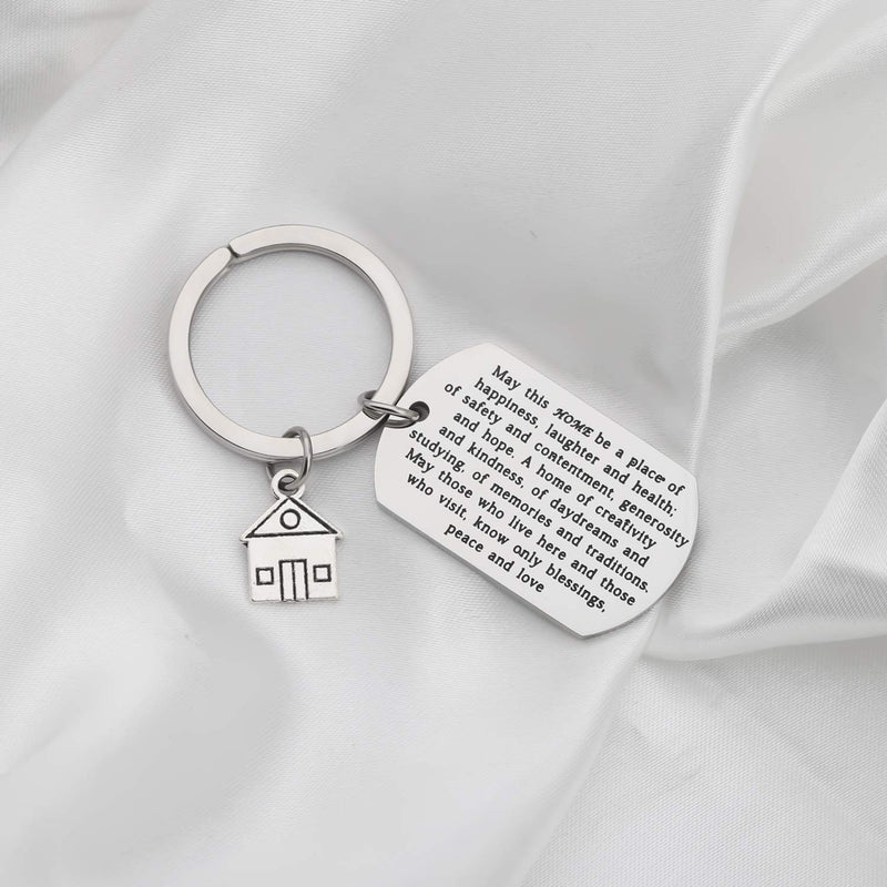 [Australia] - FUSTMW Housewarming Gift New Home Keychain Gift for New Homeowner Jewelry Moving in Gift House Keyring First Home Gift Realtor Closing Gifts New Home Keychain DT 