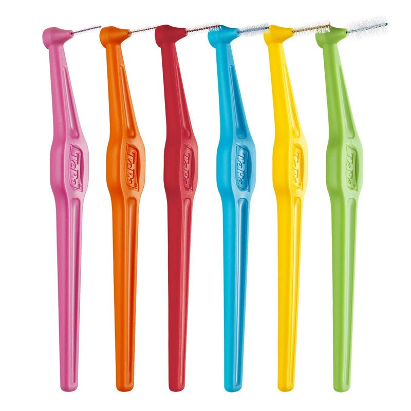 [Australia] - Tepe Angled 0.5mm Red Interdental Brushes - Pack of 6 6 count (Pack of 1) 