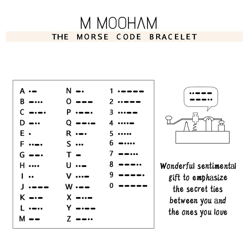 [Australia] - Morse Code Bracelets for Wome, Stainless Steel Morse Code Bracelets for Women Friendship Gifts Friendship Bracelets Gifts for Friends Gifts Teacher Gifts AUnt 