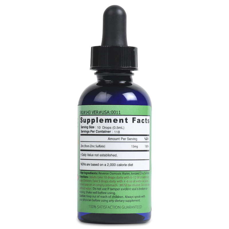[Australia] - Good State | Liquid Ionic Zinc Ultra Concentrate | Dietary Supplement | Great for Immune System | 15mg is 10 Drops | 100 Servings Orange 60 ml (Pack of 1) 