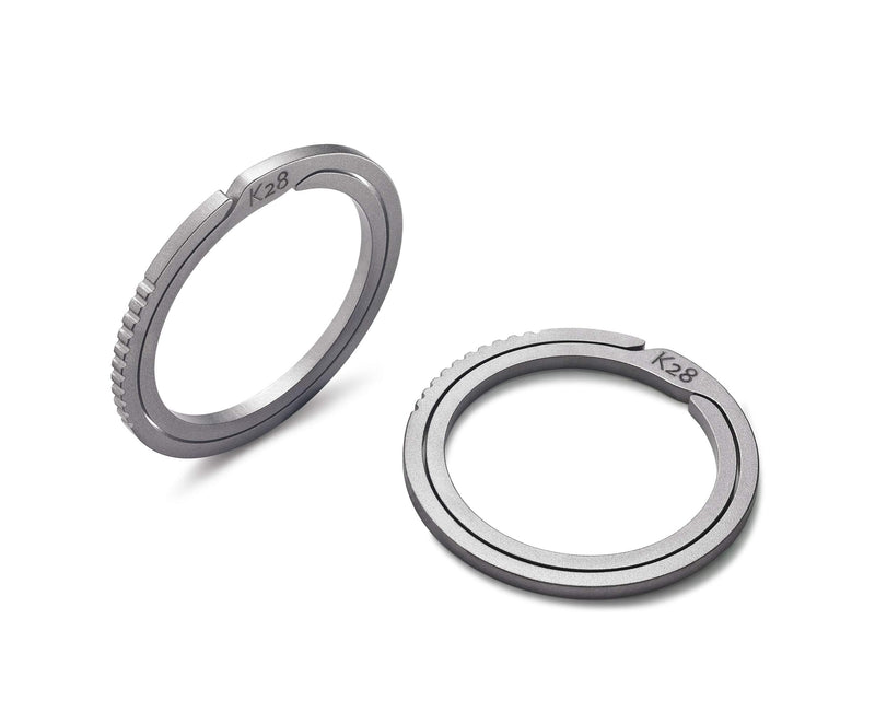 [Australia] - BANG TI Titanium Quick Release Side Pushing Key Rings Labor Saving 2-Pack/ 5-Pack Kit 