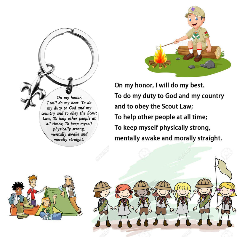 [Australia] - MAOFAED Scout Gift Scout Oath Gift Boy Scout Oath Gift Girl Scout Gift Scout Law and Motto Gift Troop Leader Gift Scout on My Honor 