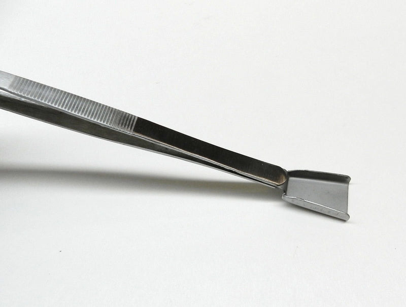 [Australia] - JTS Diamond Tweezer with Scoop For Stones Bead Work Gemologist Tweezers Shovel End 