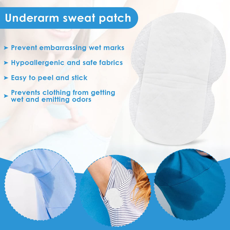 [Australia] - 40 Pcs Underarm Sweat Pads, Disposable Armpit Sweat Pads Perspiration Pads Sweat-Odour Free & Ultrathin to Keep Underarms and Garments Clean for Men and Women 